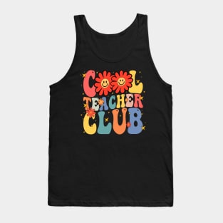 Cool Teacher Club - Educators Funny Groovy Retro Design Tank Top